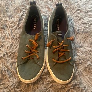Sperry canvas boat shoes